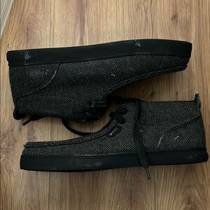 Lugz Black Sneakers with Classic Moccasin Style